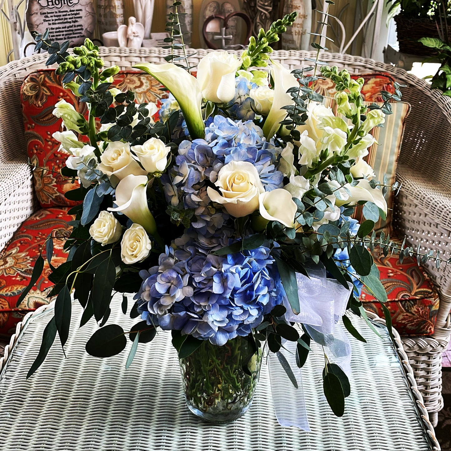 The Duchess Bouquet in a Vase