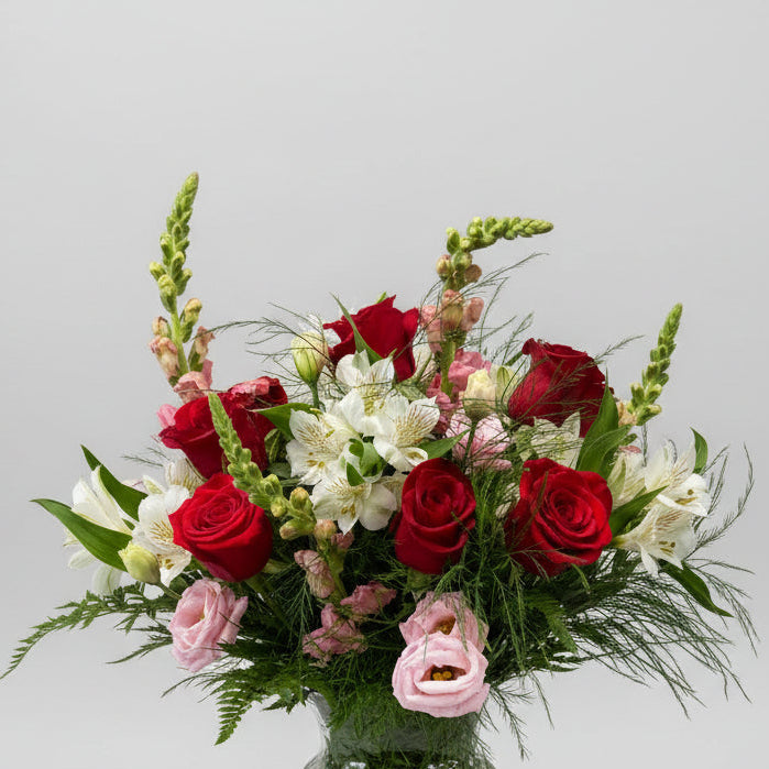 Blushing Romance Bouquet Wrapped