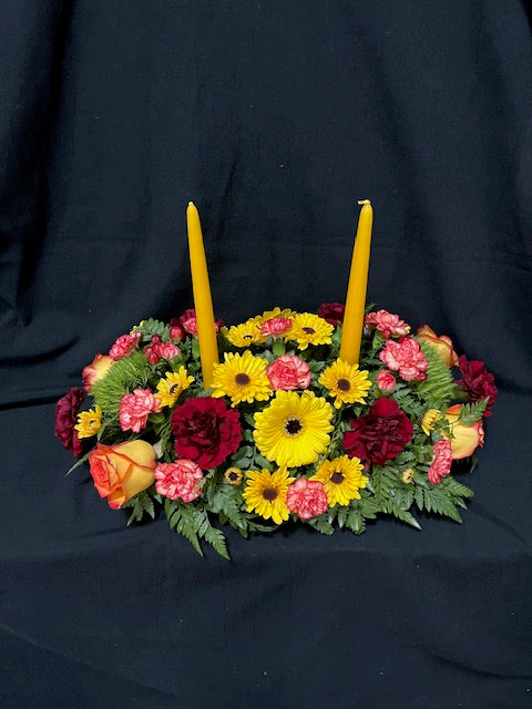 Oval Holiday Centerpiece