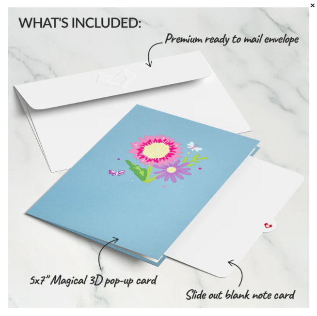 3D Greeting Card - Thinking of You - Single