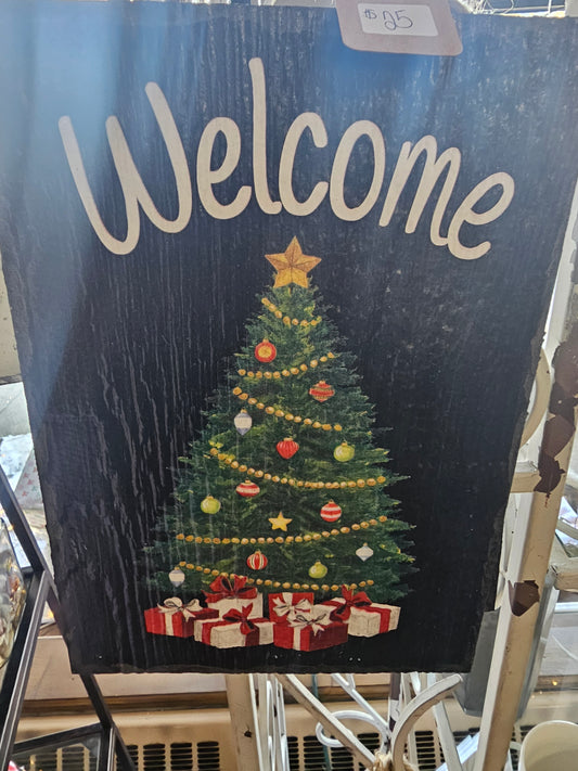 Wooden Welcome Sign