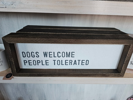 Humorous Wooden Sign for Dog Lovers
