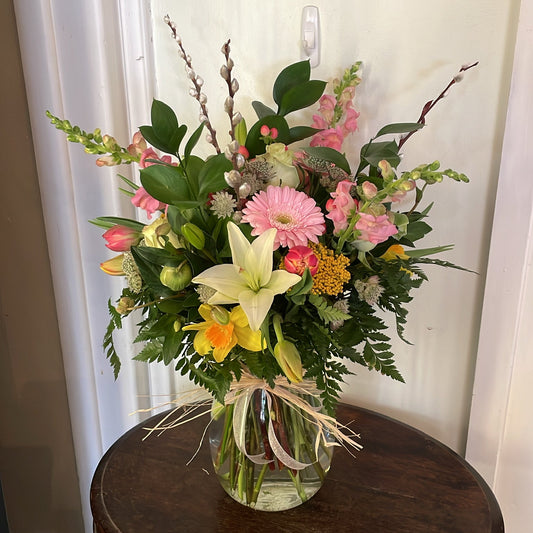 Spring Designer Choice Bouquet in a Vase