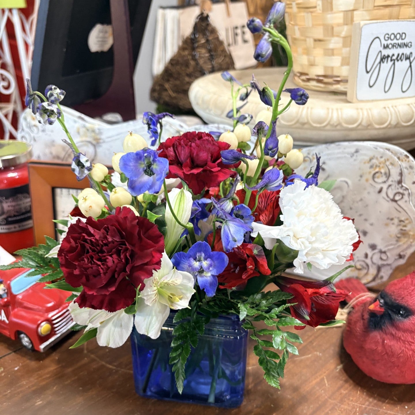Star Spangle Bouquet in a Vase