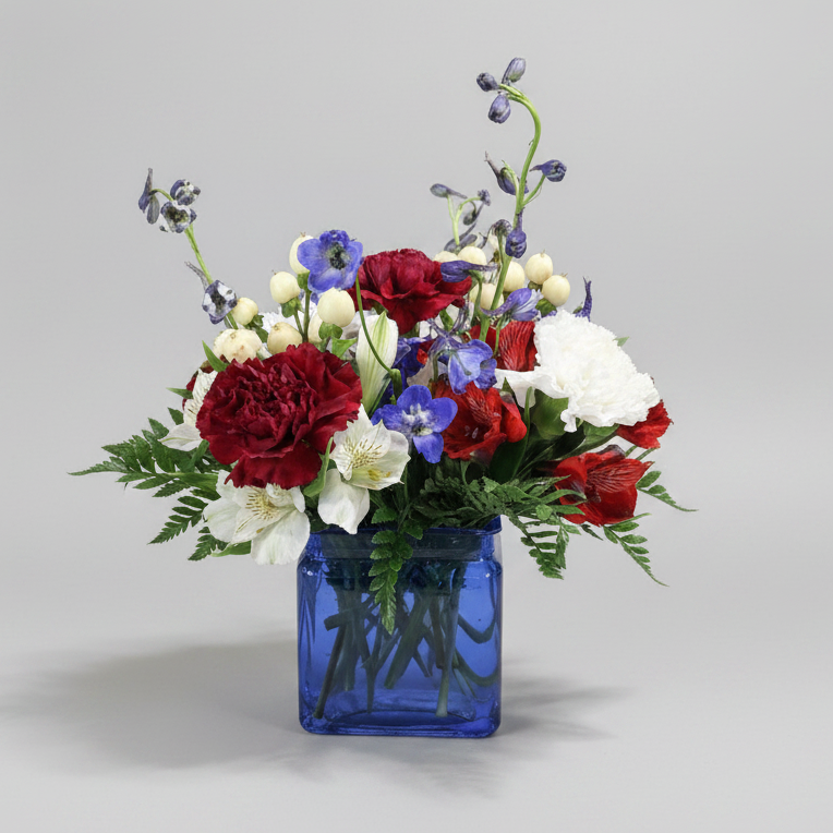 Star Spangle Bouquet in a Vase