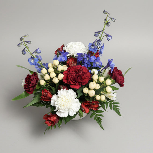 Star Spangle Bouquet in a Vase