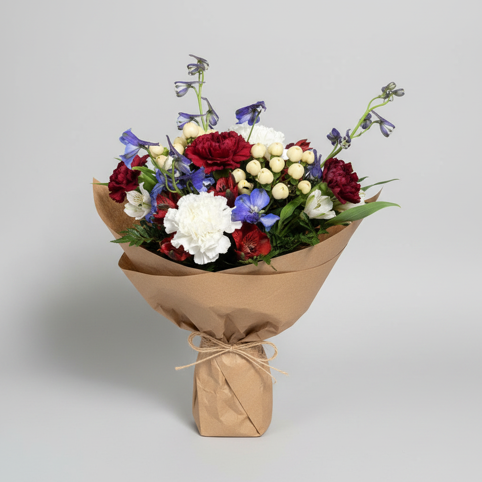 Star Spangle Bouquet Wrapped