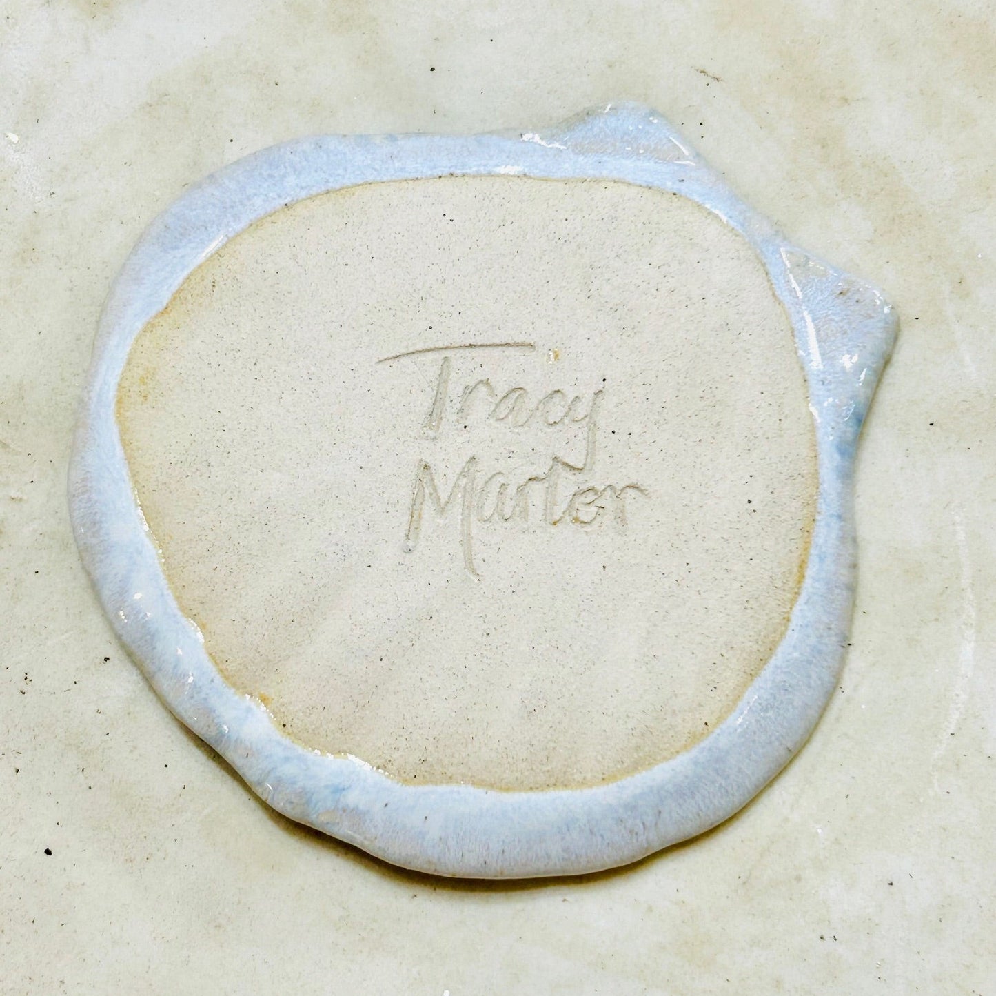 Handmade Ceramic Trinket Dish – Jewelry Dish Beach & Floral