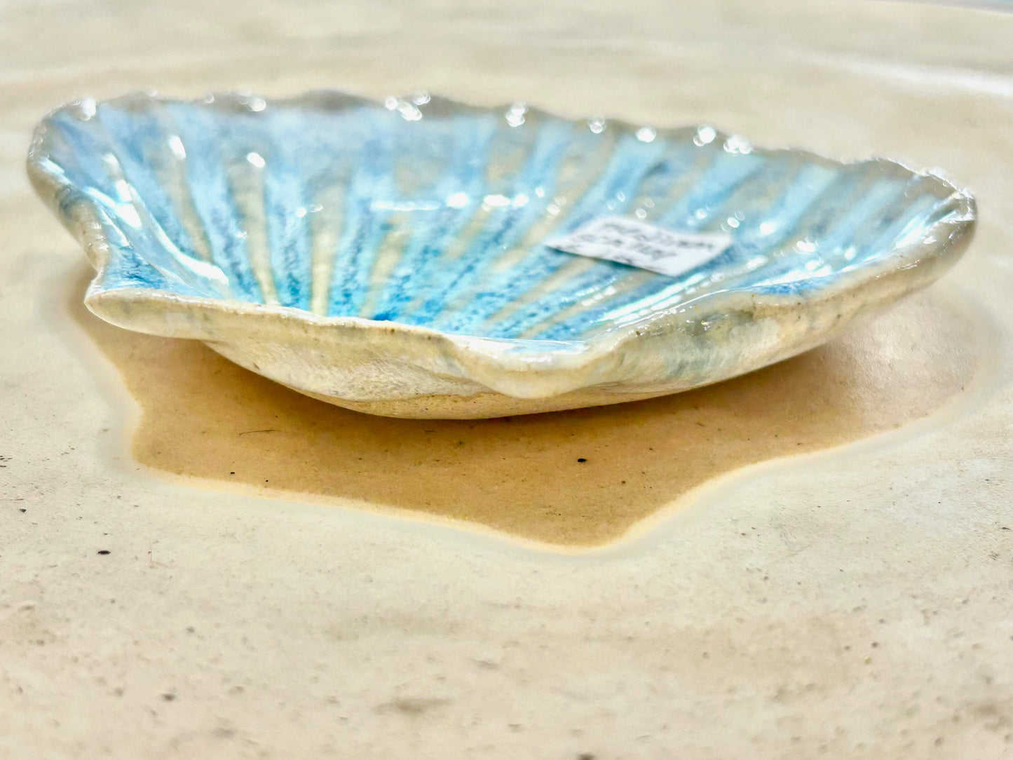 Handmade Ceramic Trinket Dish – Jewelry Dish Beach & Floral