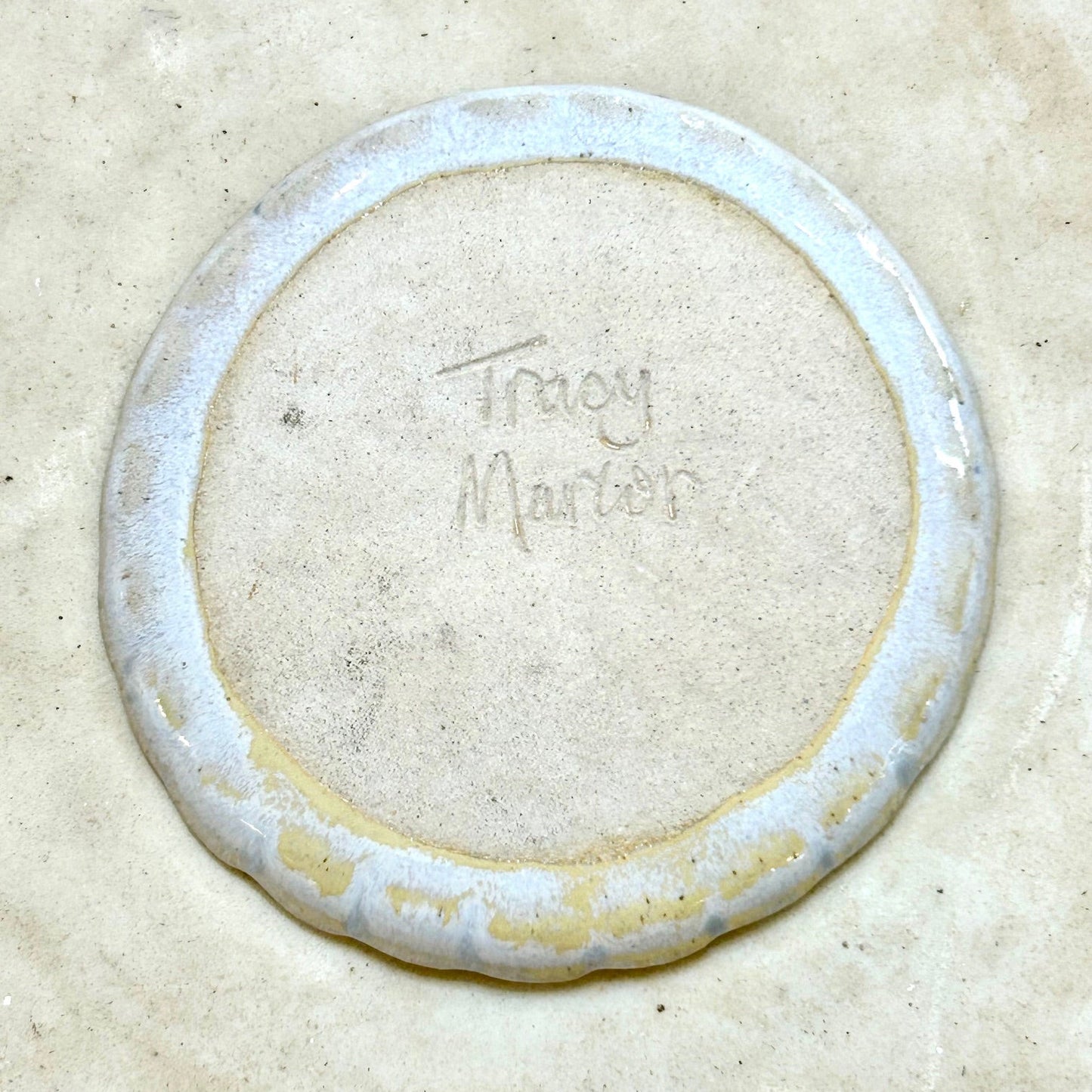 Handmade Ceramic Trinket Dish – Jewelry Dish Beach & Floral
