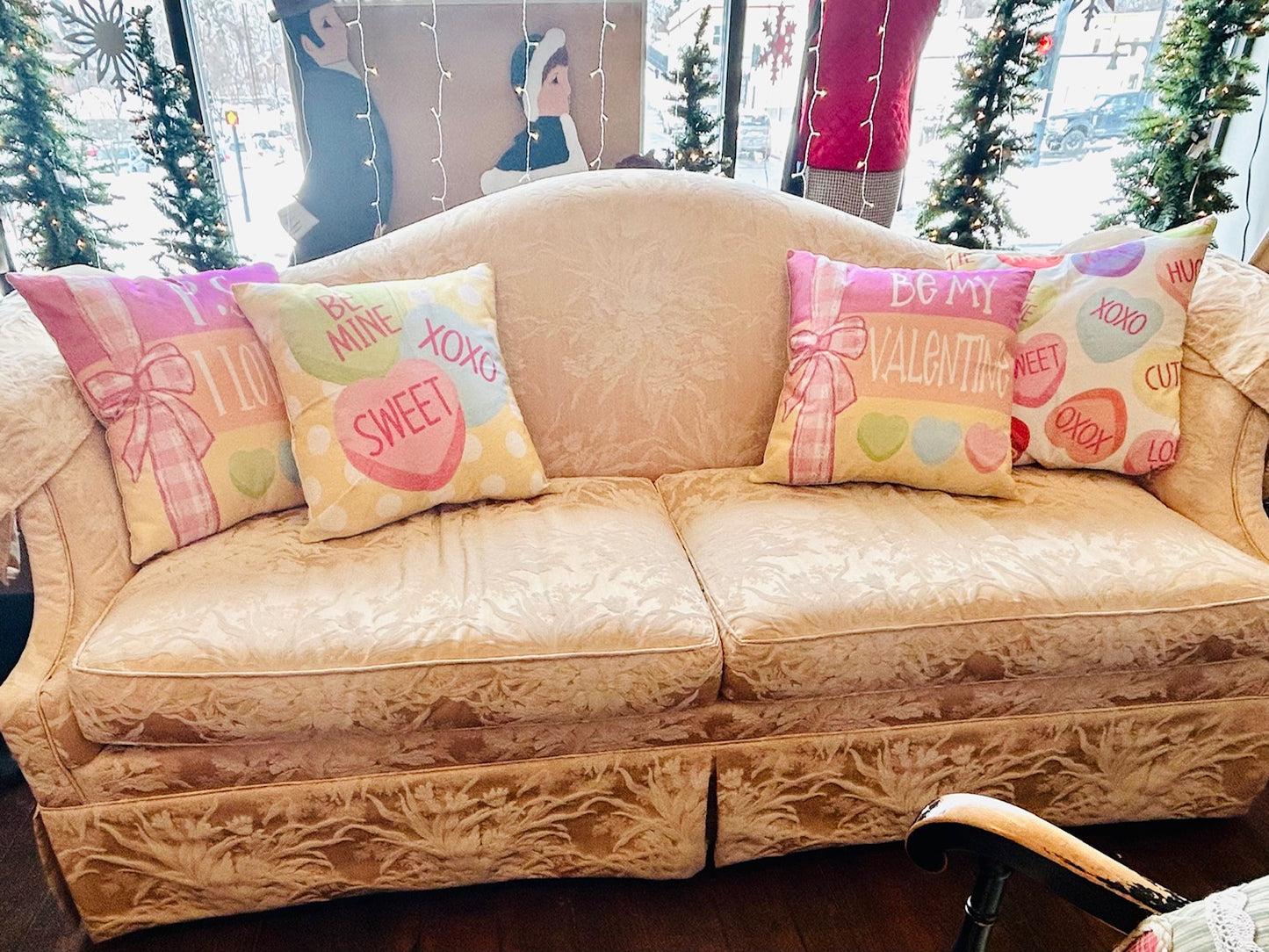 Valentine’s Day Decorative Canvas Pillow – 18” x 18”