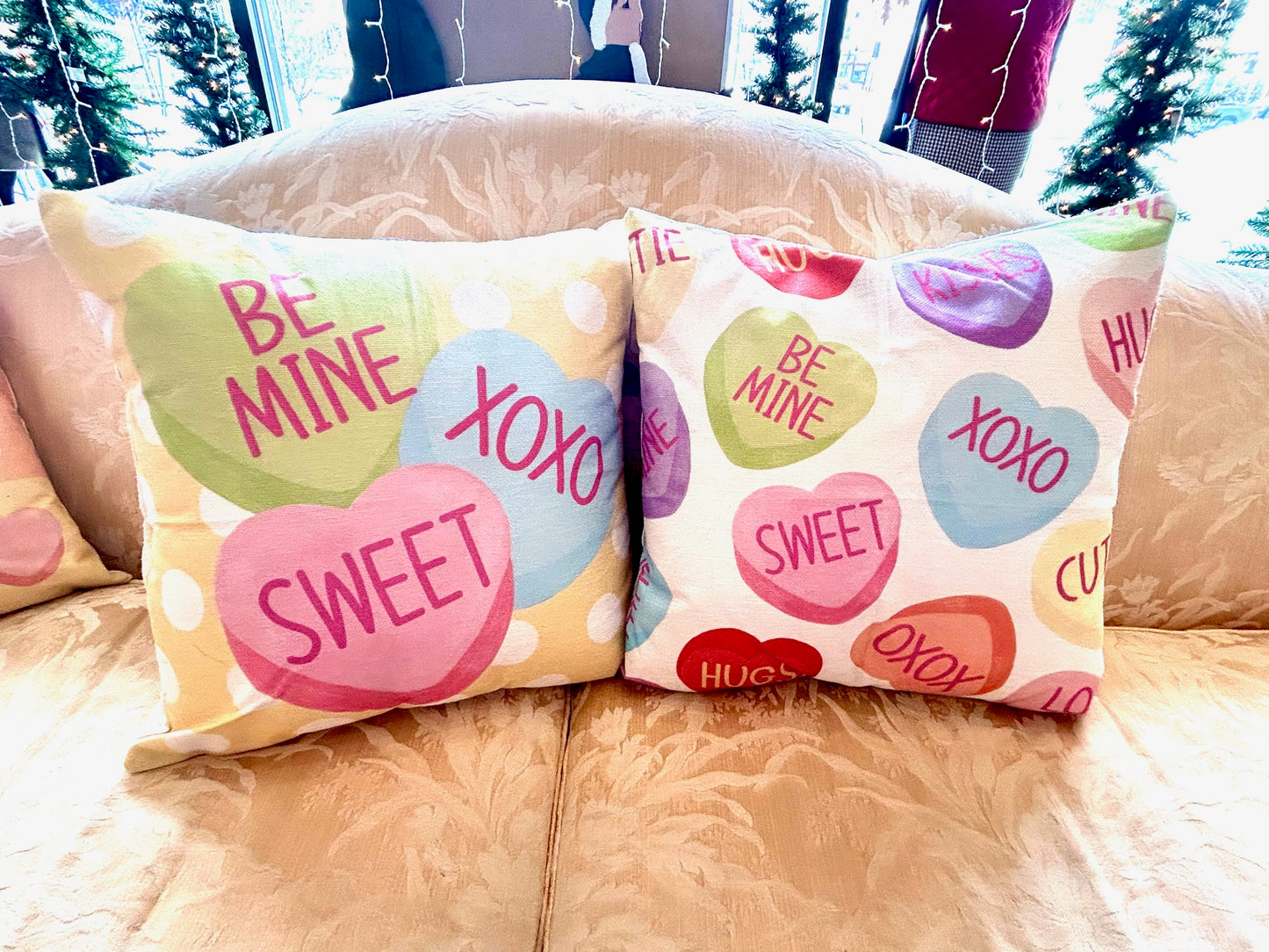 Valentine’s Day Decorative Canvas Pillow – 18” x 18”