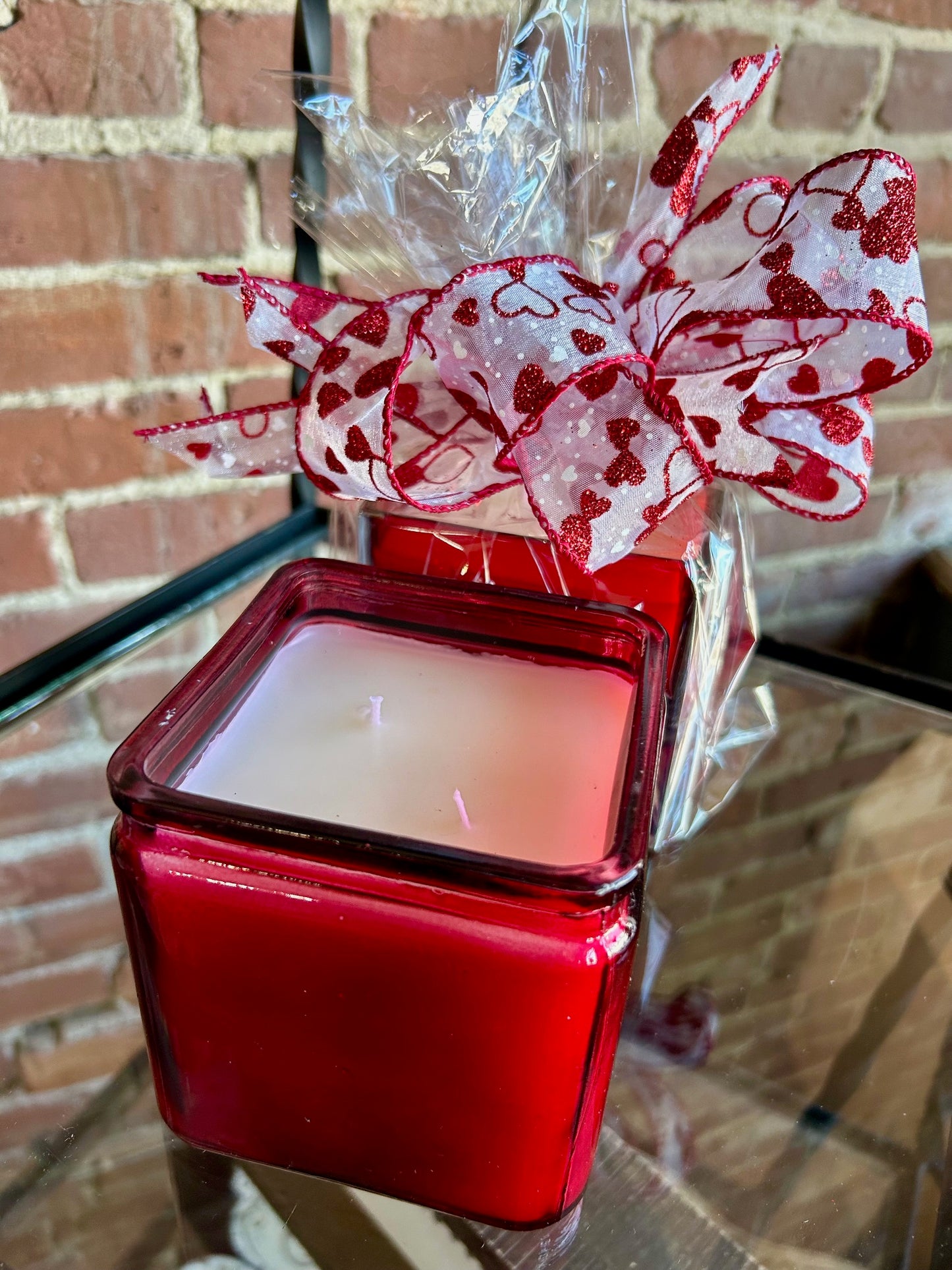 Red Square Candle - 2 Wick French Vanilla