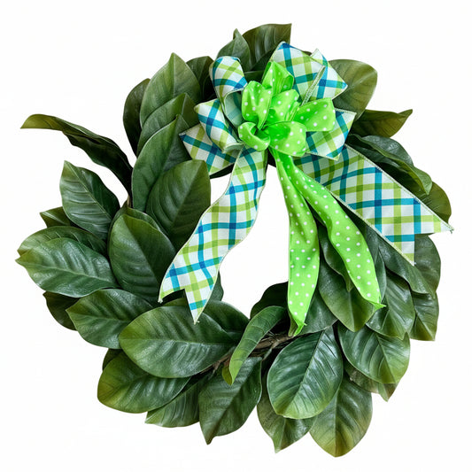 Lemon Laurel - Spring Silk Flower Wreath