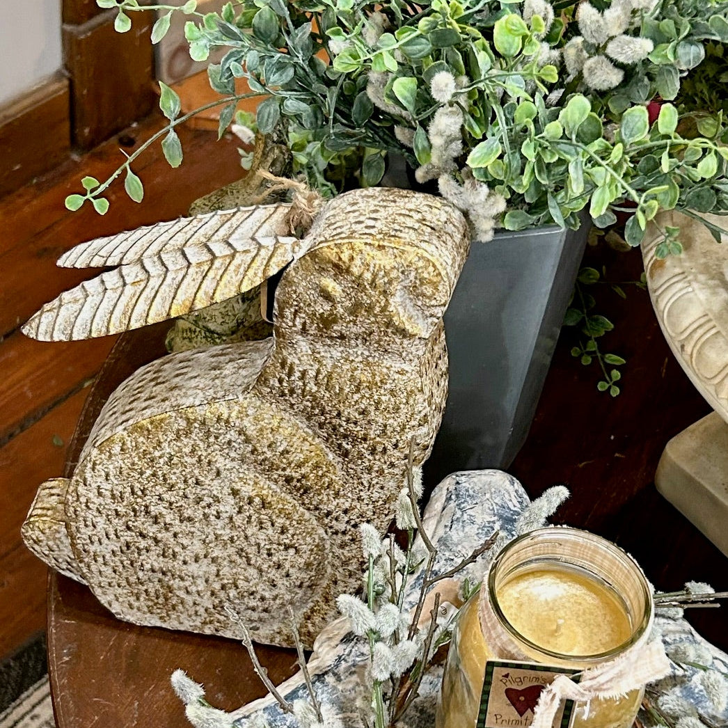 Golden Box Bunny Decor