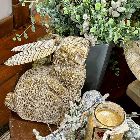 Golden Box Bunny Decor