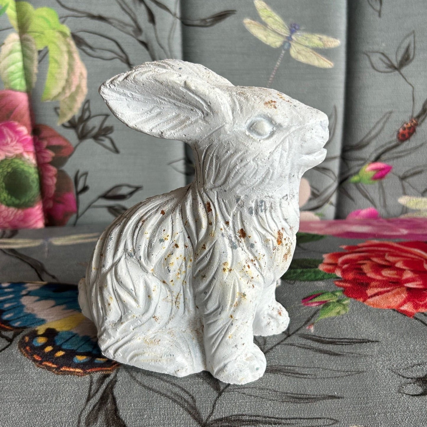 Ceramic Bunny Decor - Speckled White
