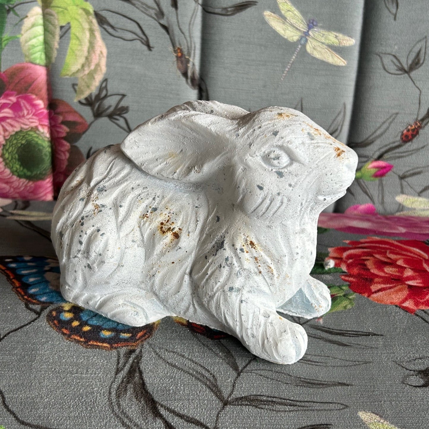 Ceramic Bunny Decor - Speckled White