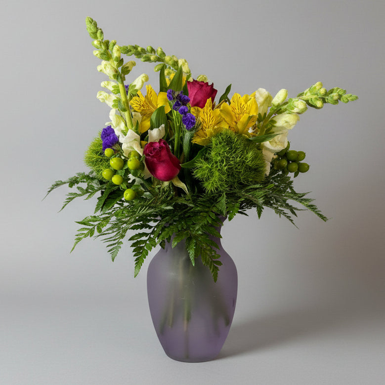 Plum & Honey Bouquet in a Vase
