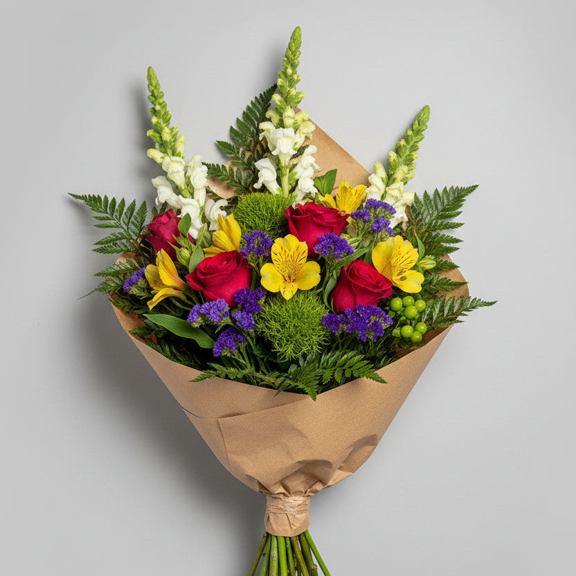 Plum & Honey Bouquet Wrapped