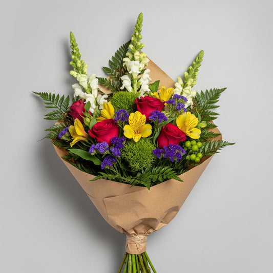 Plum & Honey Bouquet Wrapped