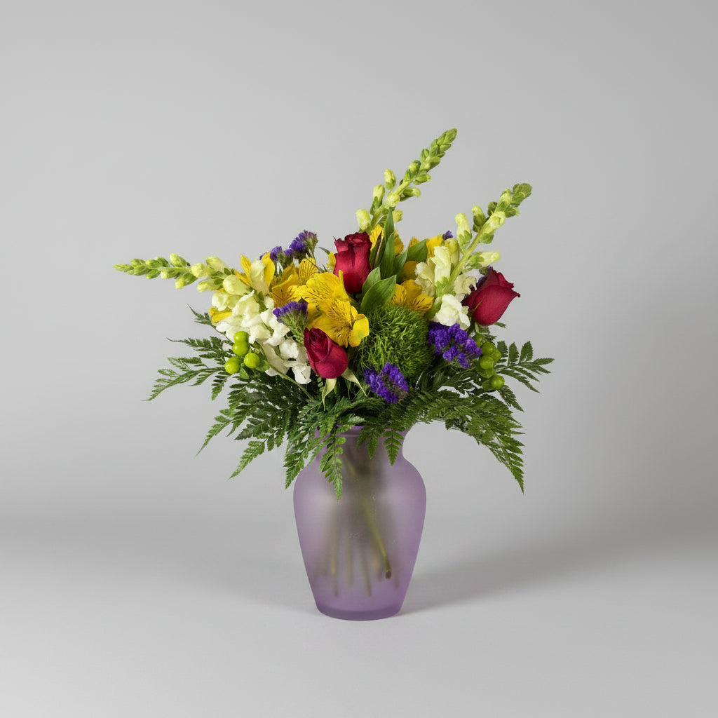 Plum & Honey Bouquet in a Vase