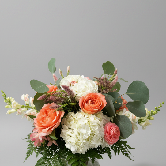 Luxury Blush & Buttercream Bouquet Wrapped