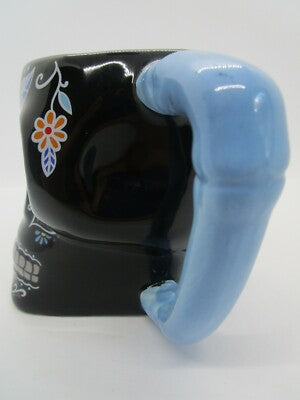Halloween Mug - Black Sugar Skull Day of the Dead