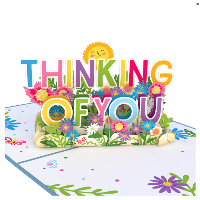 3D Greeting Card - Thinking of You - Single