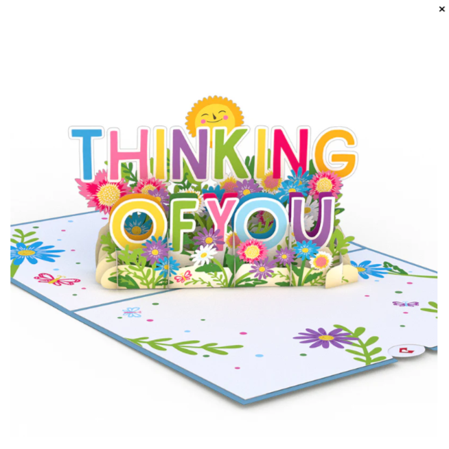 3D Greeting Card - Thinking of You - Single
