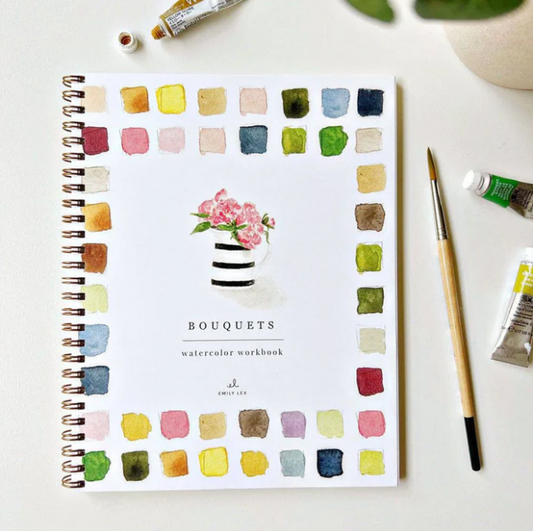 Emily Lex Studio Watercolor Workbook, Bouquets