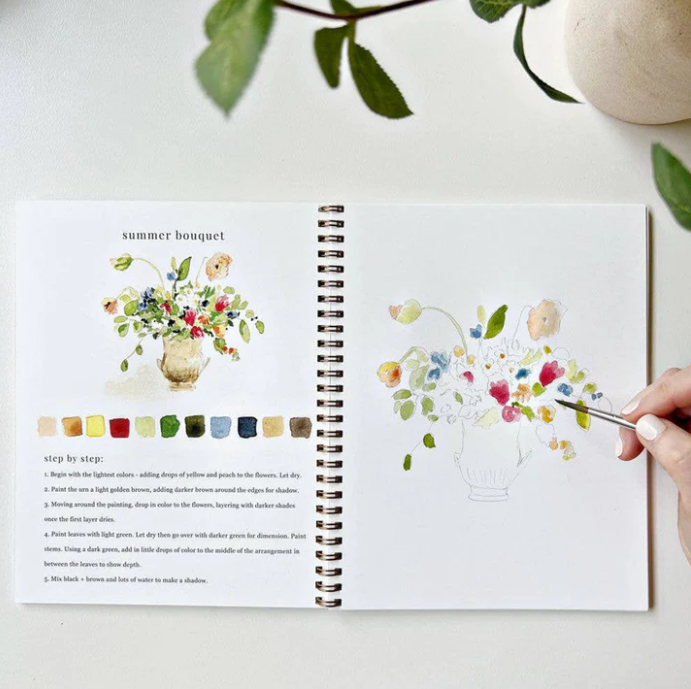 Emily Lex Studio Watercolor Workbook, Bouquets