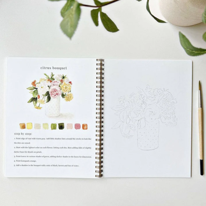 Emily Lex Studio Watercolor Workbook, Bouquets
