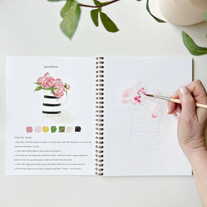 Emily Lex Studio Watercolor Workbook, Bouquets