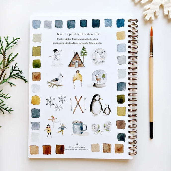 Emily Lex Studio Watercolor Workbook, Winter