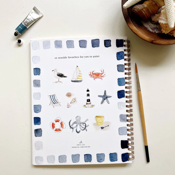 Emily Lex Studio Watercolor Workbook, Seaside