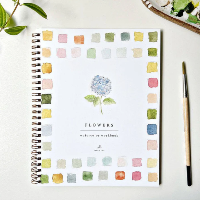 Emily Lex Studio Watercolor Workbook, Flowers