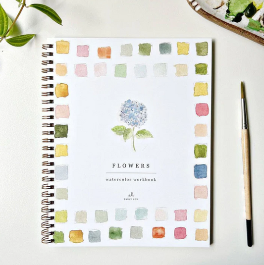 Emily Lex Studio Watercolor Workbook, Flowers