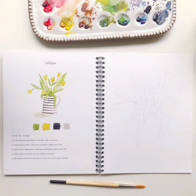 Emily Lex Studio Watercolor Workbook, Flowers