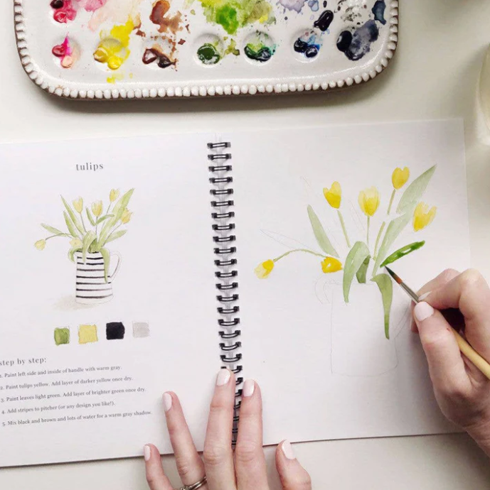 Emily Lex Studio Watercolor Workbook, Flowers