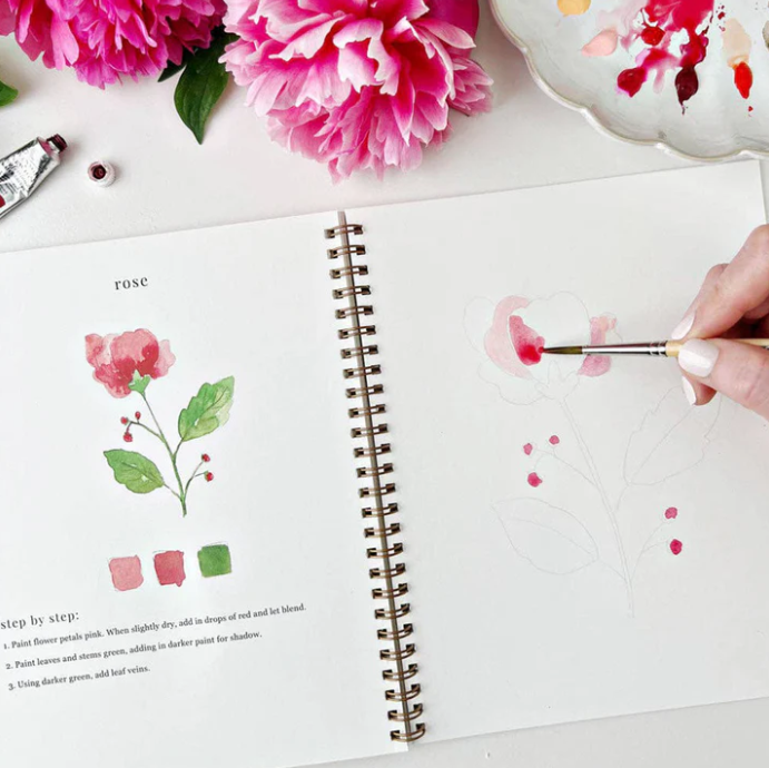 Emily Lex Studio Watercolor Workbook, Flowers