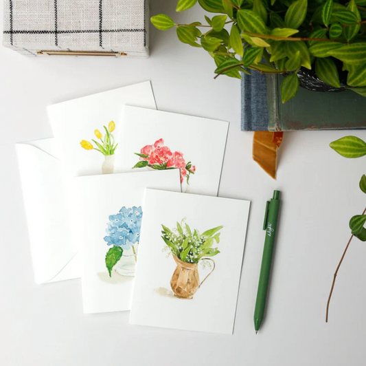 Stationery Set - Blank Watercolor Note Cards