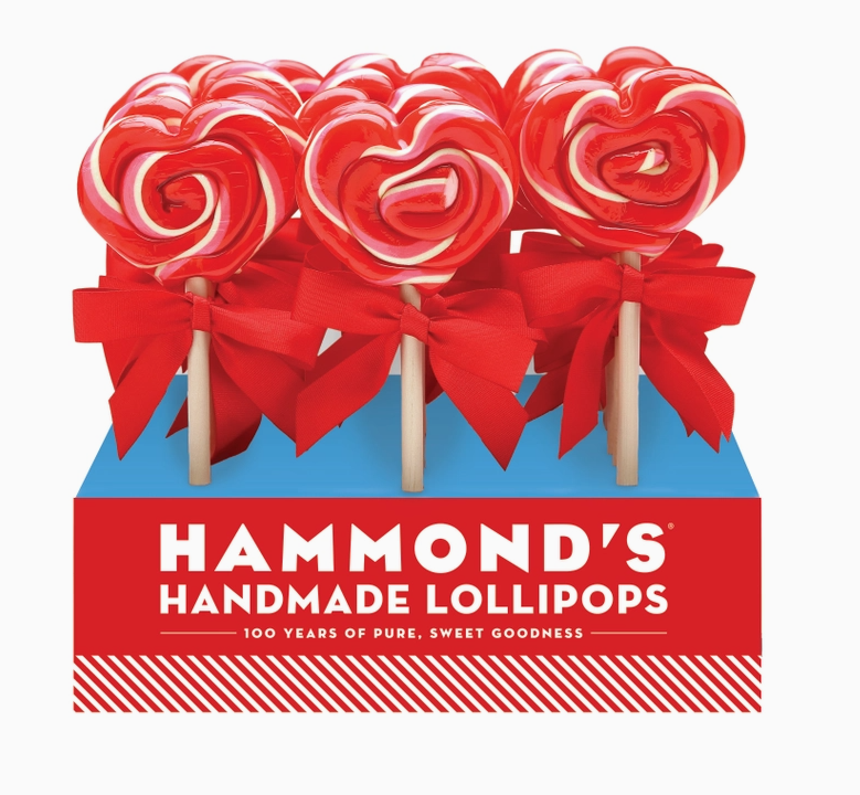 Heart Lollipop - Strawberry Shortcake Pop - 1 oz