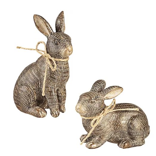 Bronze Bunny Decor - Farmhouse