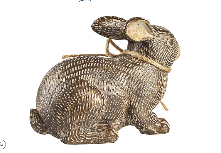 Bronze Bunny Decor - Farmhouse