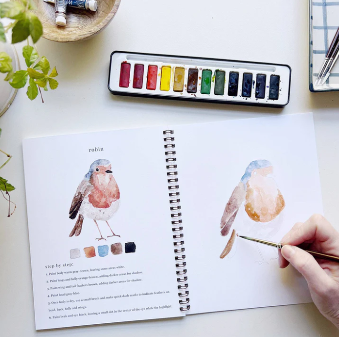 Emily Lex Studio Watercolor Workbook, Birds