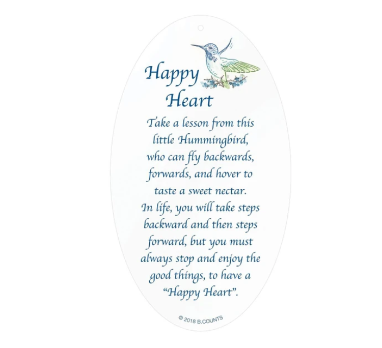 Faceted Acrylic Hummingbird Ornament
