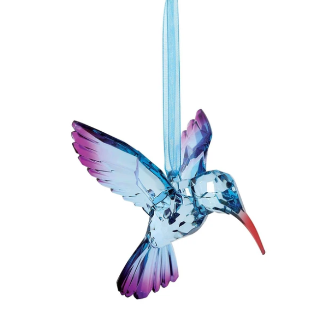 Faceted Acrylic Hummingbird Ornament