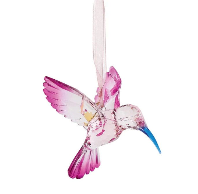 Faceted Acrylic Hummingbird Ornament