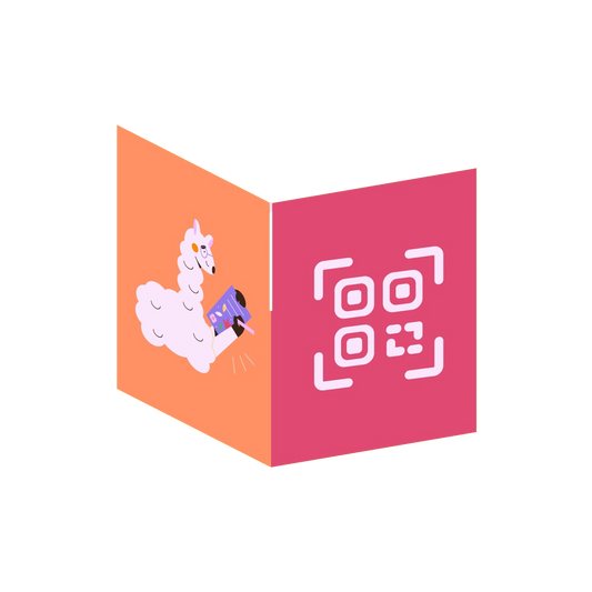 Printed Greeting Card w/ QR Code